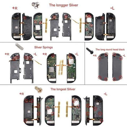 Carcasa Del Controlador De Mano Joycon De Tacto Suave De Gra 6
